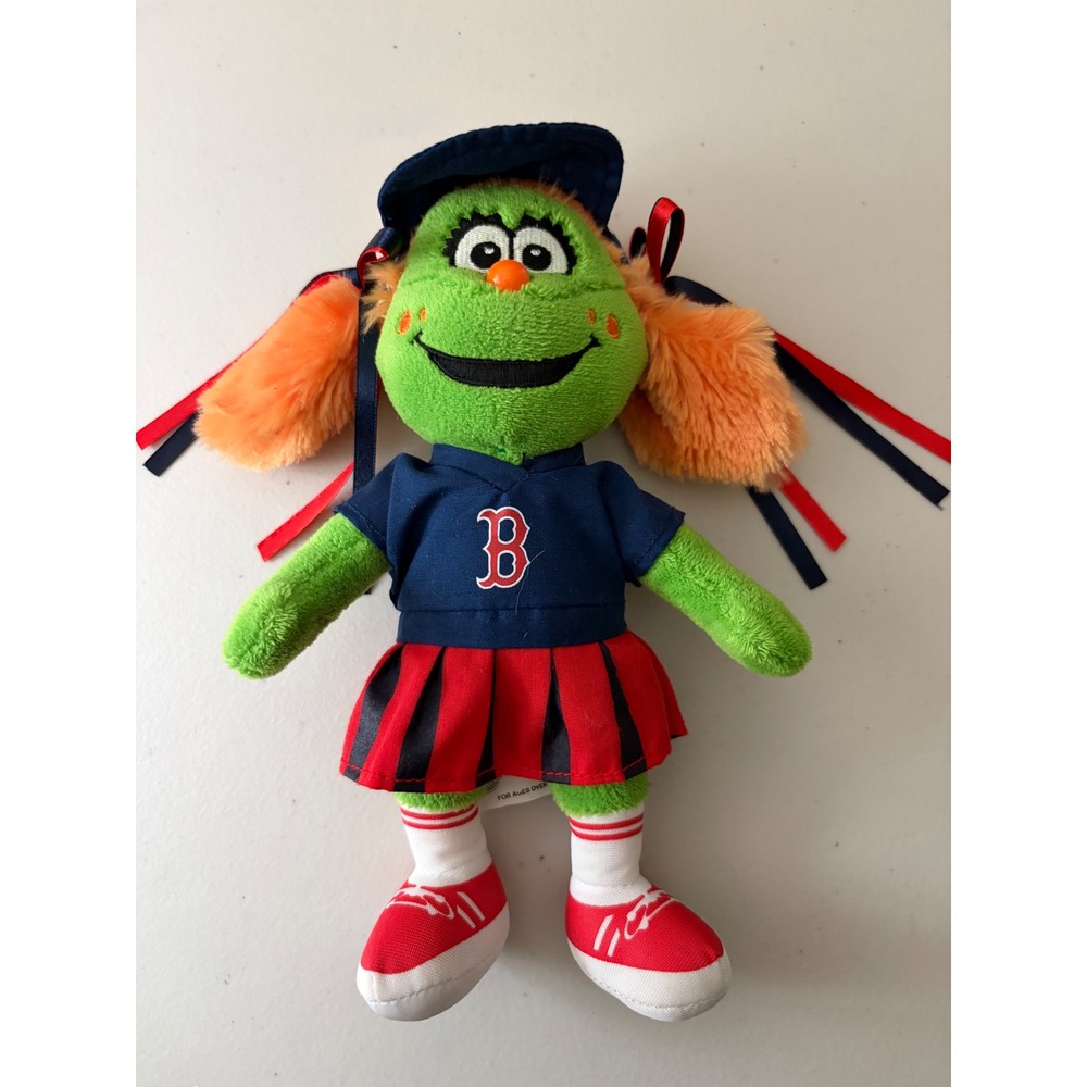 Boston Red Sox Tessie Mascot Plush Cheerleader Green Monster MLB 10 Inch Toy